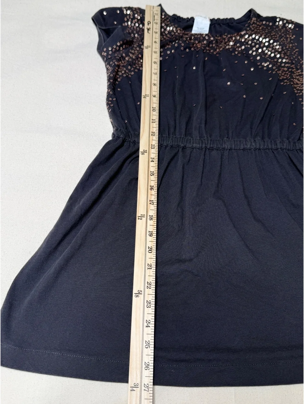 Crewcuts Girls Sequin Dress Size 8 – Charcoal Gray Bronze Sparkle